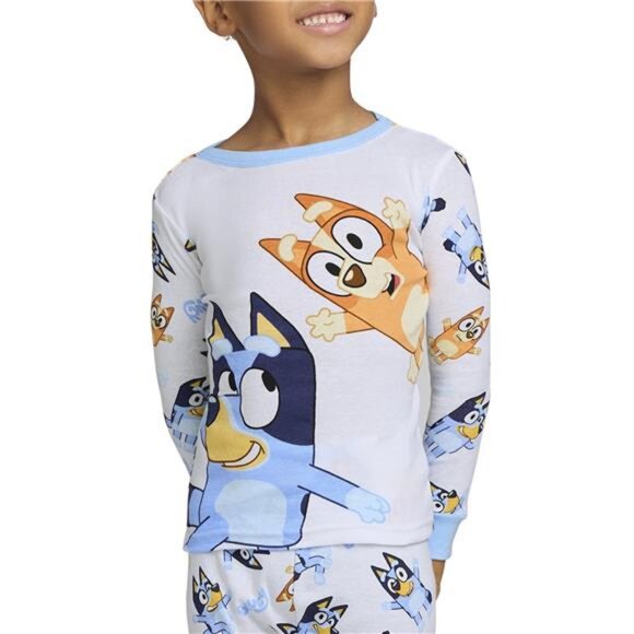 2-Piece Bluey Print Tee and Pants Sleep Set for Toddler Boys and Toddler Girls - Picture 5 of 7